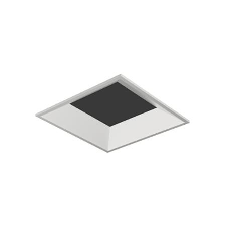 Visual Comfort Entra 3" Square Flangeless Bevel Recessed Trim Silver
