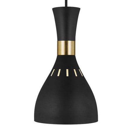 Visual Comfort Joan 6" Wide Mini Pendant Midnight Black