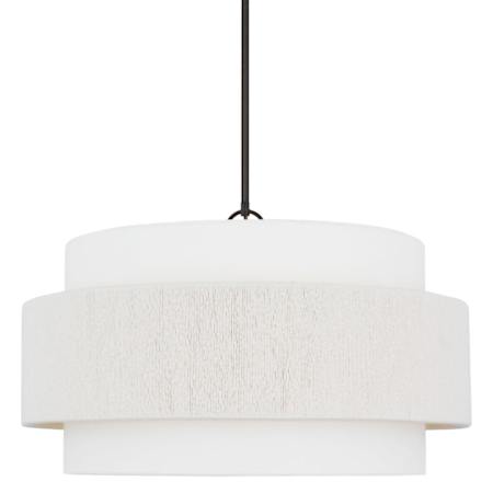 Visual Comfort Belaro 4 Light 26" Wide Drum Chandelier Aged Iron