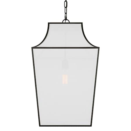 Visual Comfort Arnio 16" Wide Pendant with Linen Shade Aged Iron