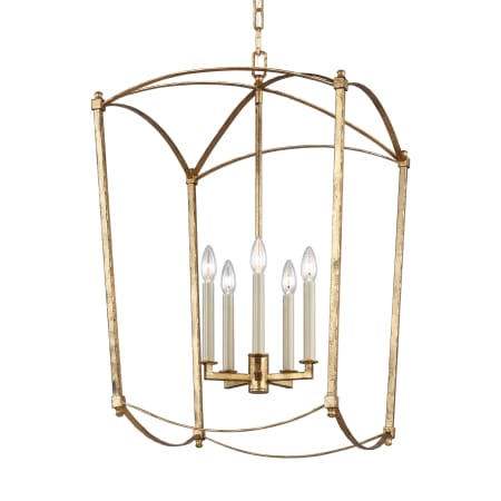 Visual Comfort Thayer 5 Light 20" Wide Taper Candle Pendant Antique Guild