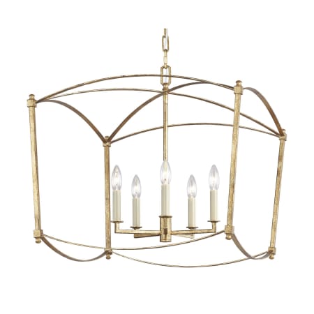 Visual Comfort Thayer 5 Light 23" Wide Taper Candle Style Chandelier Antique Gild