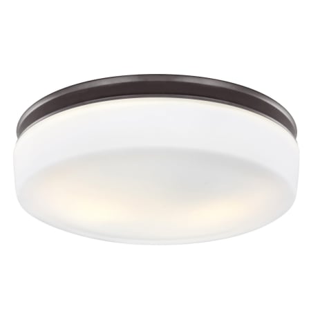 Visual Comfort Issen 2 Light 14" Wide Flush Mount Ceiling Fixture Oil Rubbed Bronze
