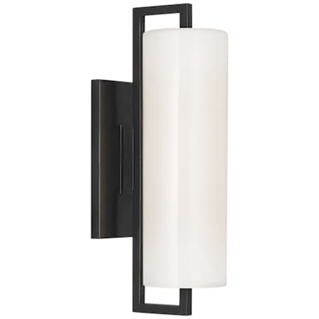Visual Comfort Bowen 5" Wide LED Bath Bar with White Glass Shade Bronze