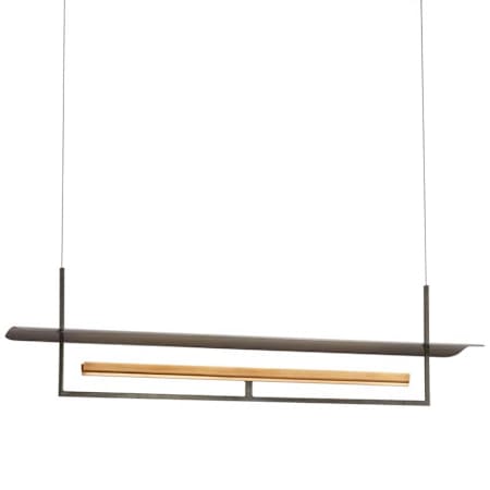 Visual Comfort Tristan 54" Wide LED Linear Chandelier Bronze / Hand Rubbed Antique Brass