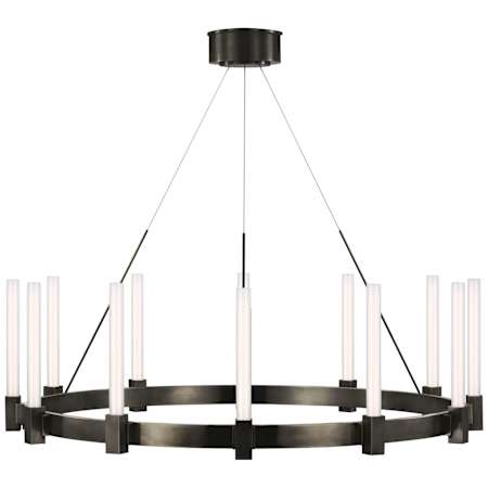 Visual Comfort Mafra 36" Wide LED Ring Chandelier Bronze