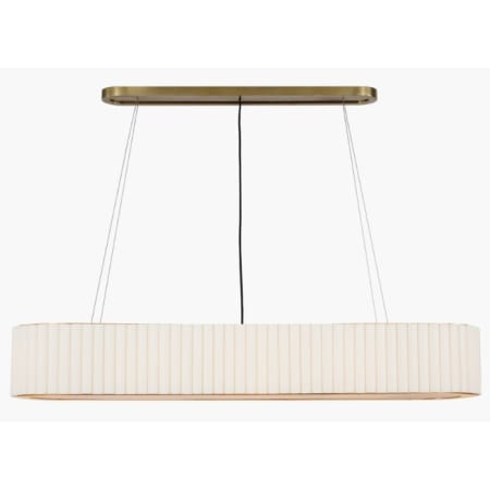 Visual Comfort Palati 8 Light 54" Wide Linear Pendant Hand Rubbed Antique Brass