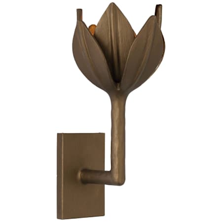 Visual Comfort Alberto 12" Tall Wall Sconce Antique Bronze Leaf