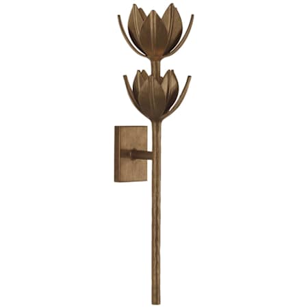Visual Comfort Alberto 25" Tall LED Wall Sconce Antique Bronze Leaf