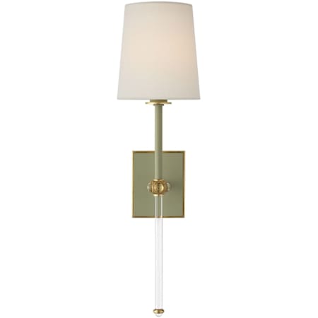 Visual Comfort Lucia 21" Tall LED Wall Sconce Celadon / Crystal