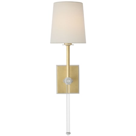 Visual Comfort Lucia 21" Tall LED Wall Sconce Gild / Crystal