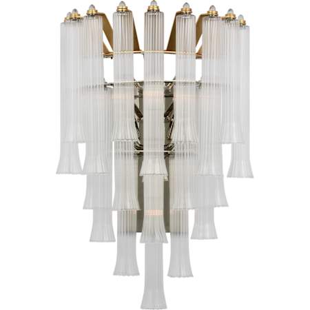 Visual Comfort Lorelei 4 Light 22" Tall Wall Sconce Gild / Clear Glass