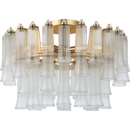 Visual Comfort Lorelei 4 Light 18" Wide Semi-Flush Waterfall Ceiling Fixture Gild