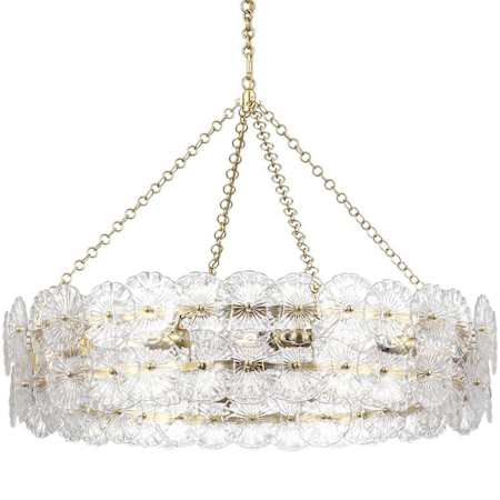 Visual Comfort Gianna 12 Light 36" Wide Ring Chandelier Gild