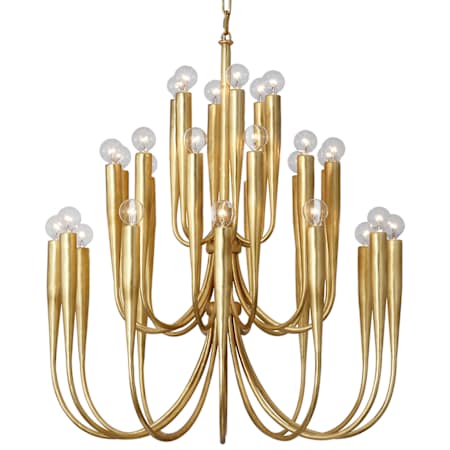 Visual Comfort Acadia 30 Light 30" Wide Chandelier Antique Gold Leaf