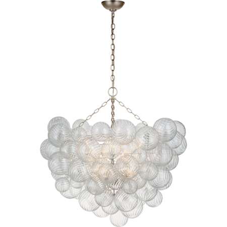 Visual Comfort Talia 12 Light 38" Wide Chandelier Burnished Silver Leaf