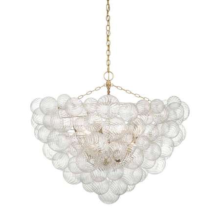 Visual Comfort Talia 15 Light 46" Wide Chandelier Gild / Clear Swirled Glass