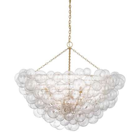 Visual Comfort Talia 16 Light 57" Wide Chandelier Gild / Clear Swirled Glass