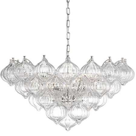 Visual Comfort Caselli 9 Light 36" Wide Chandelier Polished Nickel