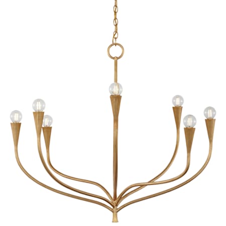 Visual Comfort Marini 8 Light 33" Wide Chandelier Antique Gold Leaf