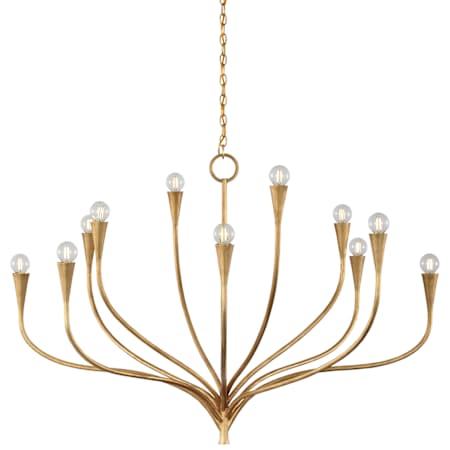 Visual Comfort Marini 12 Light 43" Wide Chandelier Antique Gold Leaf