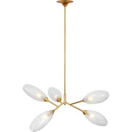 Visual Comfort Toscano 5 Light 33" Wide Sputnik Chandelier Gild