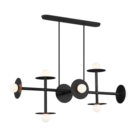 Visual Comfort Nodes 8 Light 53" Wide Chandelier Midnight Black