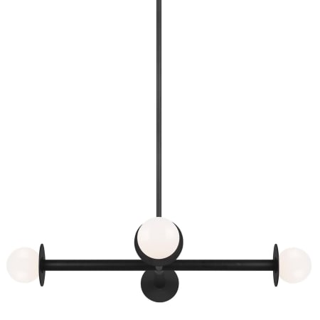 Visual Comfort Nodes 4 Light 30" Wide Chandelier Midnight Black