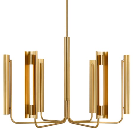 Visual Comfort Carson 36" Wide LED Chandelier Burnished Brass