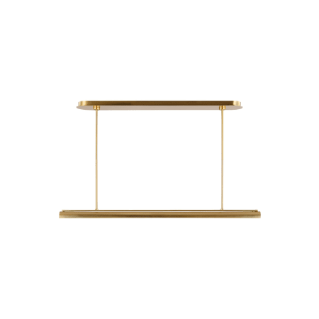 Visual Comfort Carson 48" Wide LED Linear Chandelier Burnished Brass