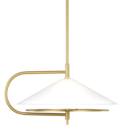 Visual Comfort Gesture 2 Light 18" Wide Pendant Burnished Brass