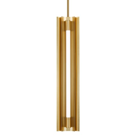 Visual Comfort Carson 5" Wide LED Mini Pendant Burnished Brass