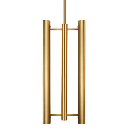Visual Comfort Carson 9" Wide LED Mini Pendant Burnished Brass