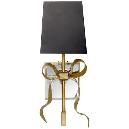 Visual Comfort Ellery 13-1/2" High Wall Sconce with Fabric Shade Soft Brass