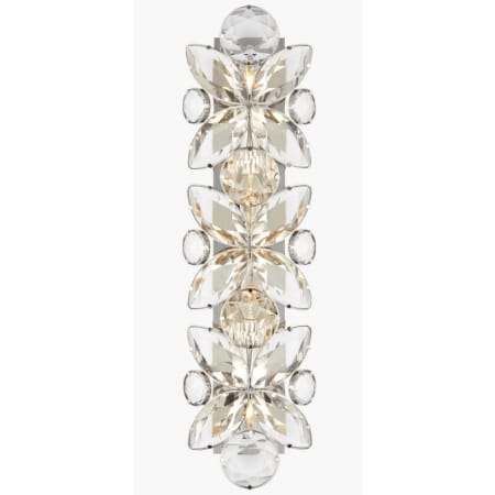 Visual Comfort Lloyd 26" Tall Wall Sconce with Crystal Shades Polished Nickel