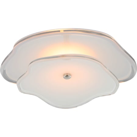 Visual Comfort Leighton 14" Wide LED Semi-Flush Ceiling Fixture Polished Nickel