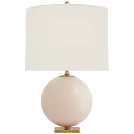 Visual Comfort Elsie 26" Tall Cordless LED Vase Table Lamp Blush / Linen