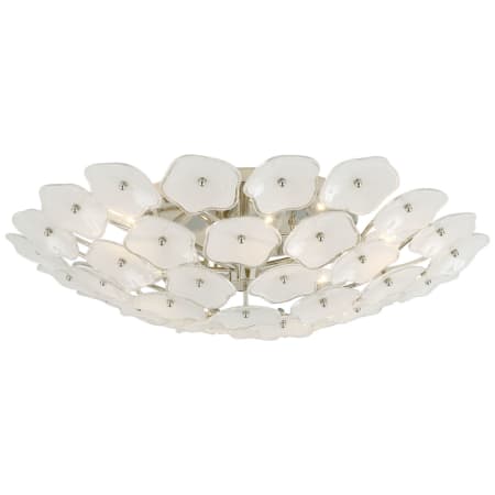 Visual Comfort Leighton 6 Light 26" Wide Semi-Flush Bowl Ceiling Fixture Polished Nickel