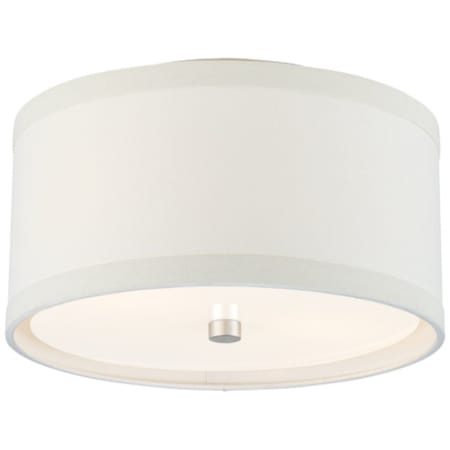 Visual Comfort Walker 2 Light 13" Wide Flush Mount Drum Ceiling Fixture Burnished Silver Leaf