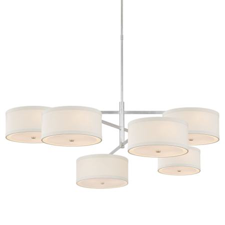 Visual Comfort Walker 18 Light 54" Wide Chandelier Burnished Silver Leaf