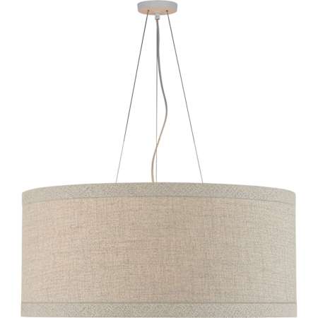 Visual Comfort Walker 6 Light 30" Wide Pendant Light Cream