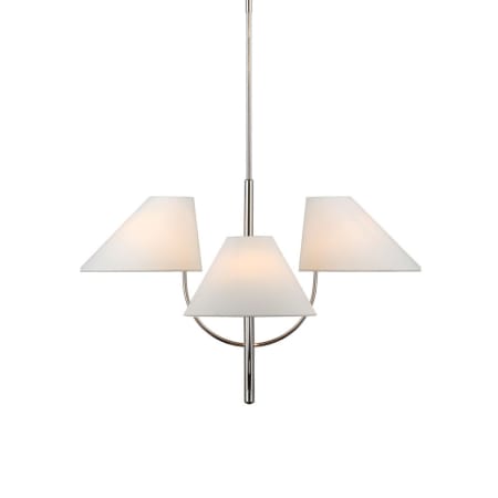 Visual Comfort Kinsley 4 Light 34" Wide Chandelier Polished Nickel