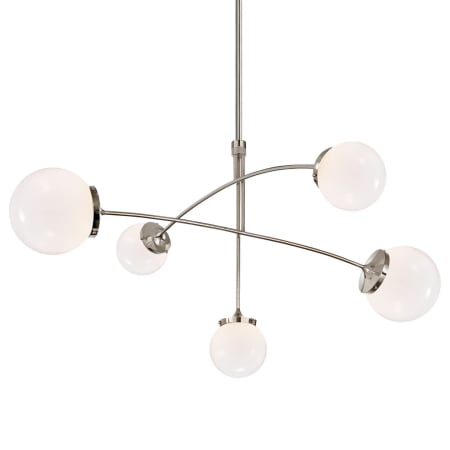 Visual Comfort Prescott 5 Light 40" Wide Chandelier Polished Nickel