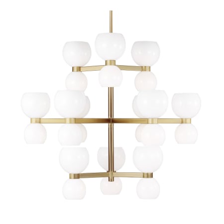 Visual Comfort Londyn 24 Light 37" Wide Chandelier Burnished Brass