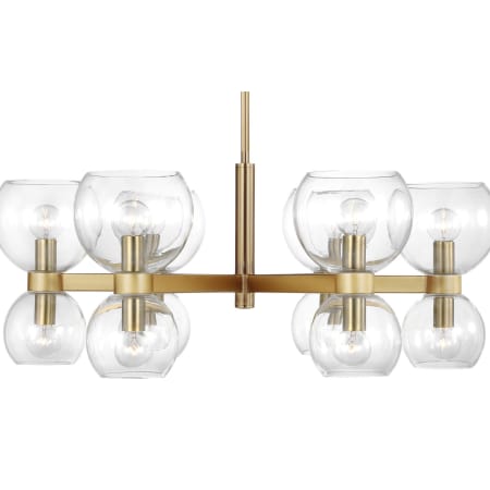 Visual Comfort Londyn 12 Light 28" Wide Chandelier Burnished Brass