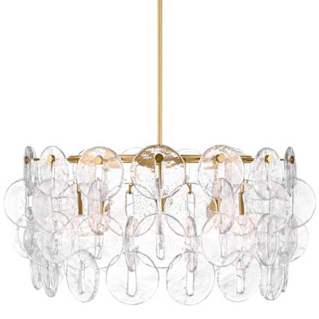 Visual Comfort Candace 5 Light 27" Wide Drum Chandelier Burnished Brass