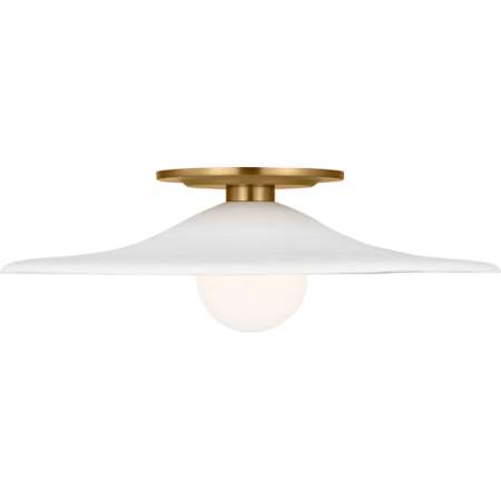 Visual Comfort Endicott 16" Wide Flush Mount Ceiling Fixture Burnished Brass
