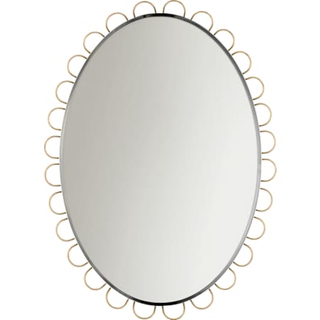 Visual Comfort Tirreno 23-1/2"W x 30-1/2"H Oval Flat Bathroom Mirror Gild