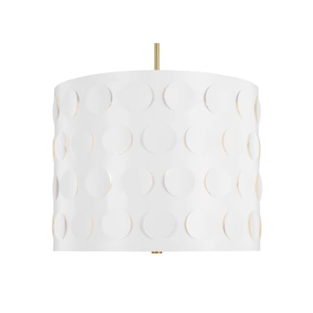 Visual Comfort Dottie 3 Light 20" Wide Pendant Burnished Brass