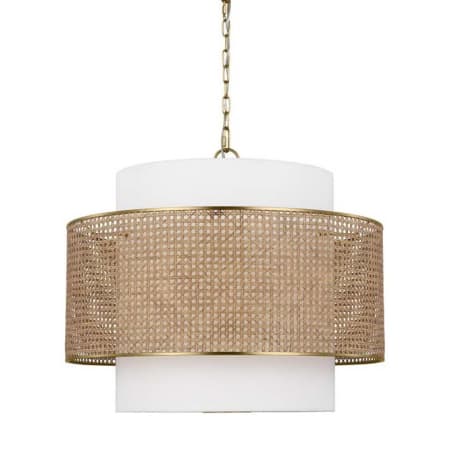 Visual Comfort Sawyer 3 Light 26" Wide LED Pendant by Kate Spade New York Blonde Rattan